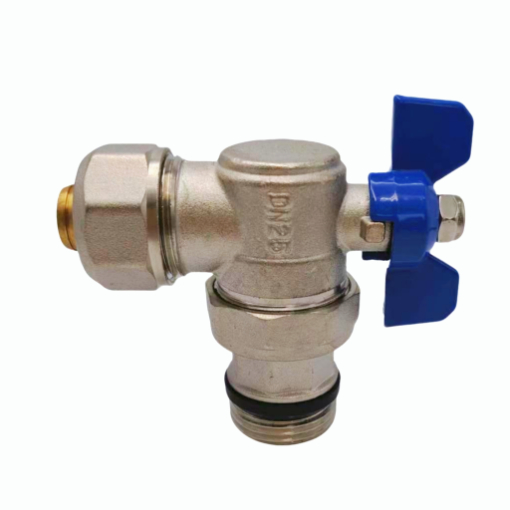 Aluminiyamu-pulasitiki chitoliro kunja compression union angle valve