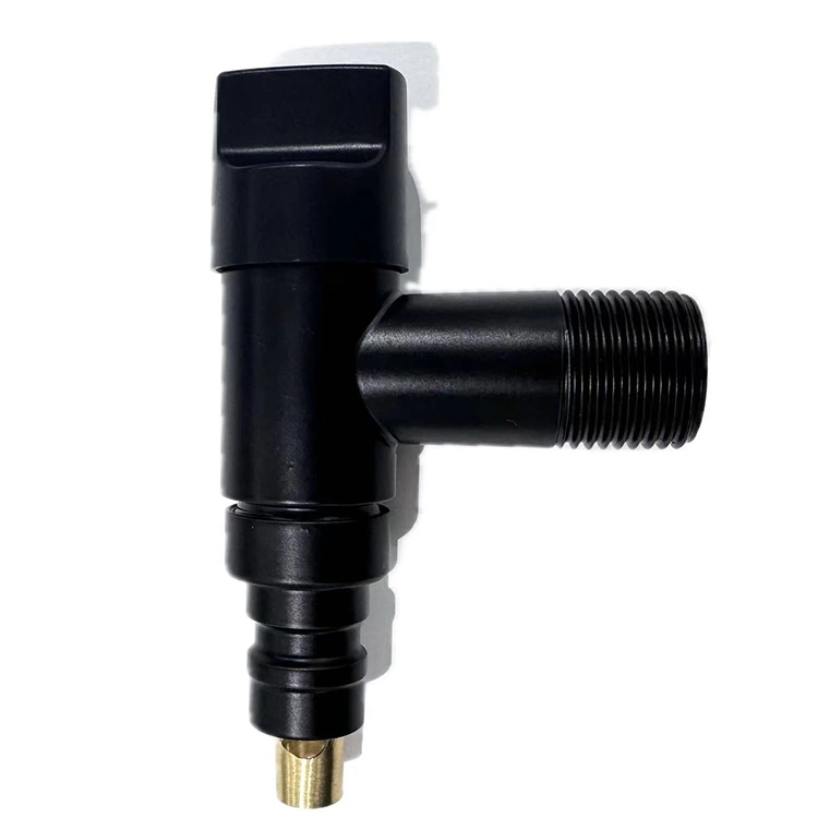 Black Square Knob Stop Valve ya Makina Ochapira