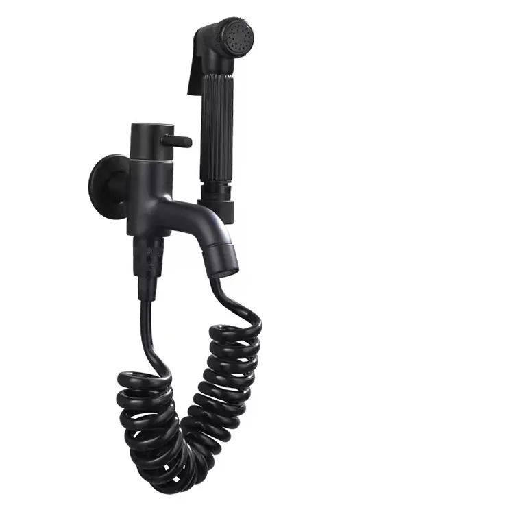 Black Toilet Companion Press-Type Spray Gun