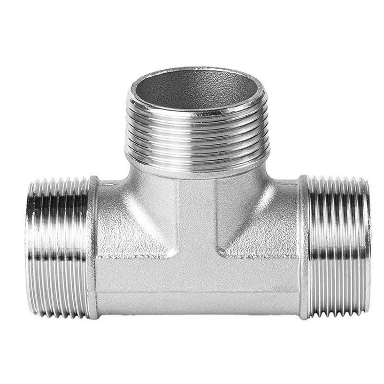 BSP Stainless Steel Female Threaded Tee ya Plumbing