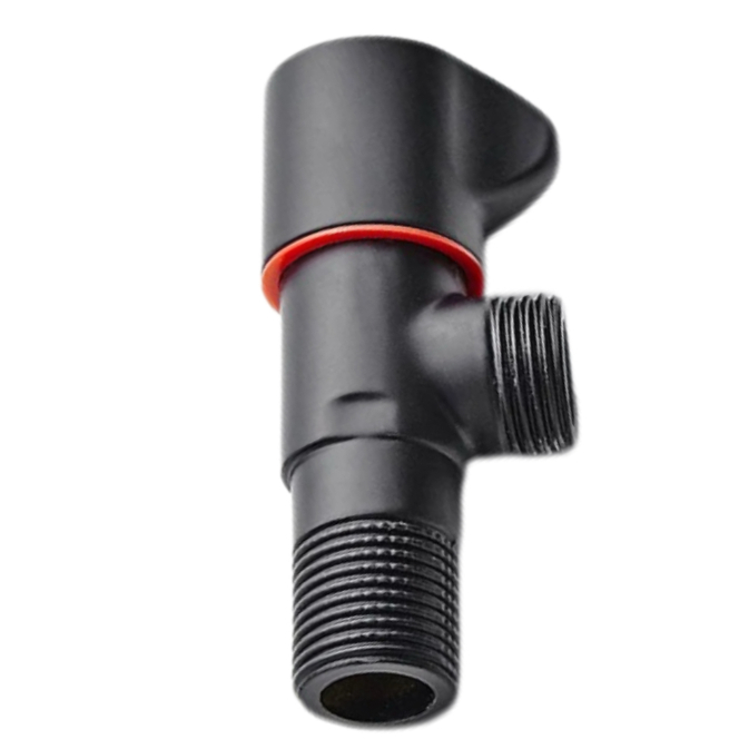 Gunmetal Gray Angle Valve Universal Hot And Cold Water Stop Valve Set