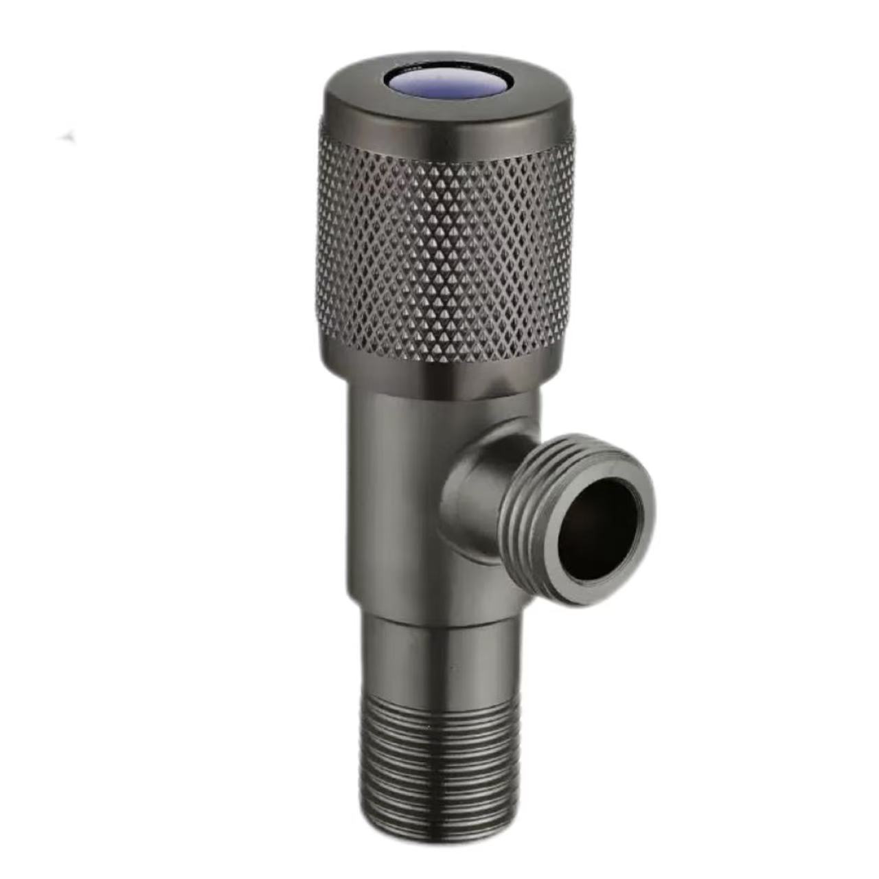 Gunmetal Knurled Handle Universal Hot And Cold Water Inlet Valve
