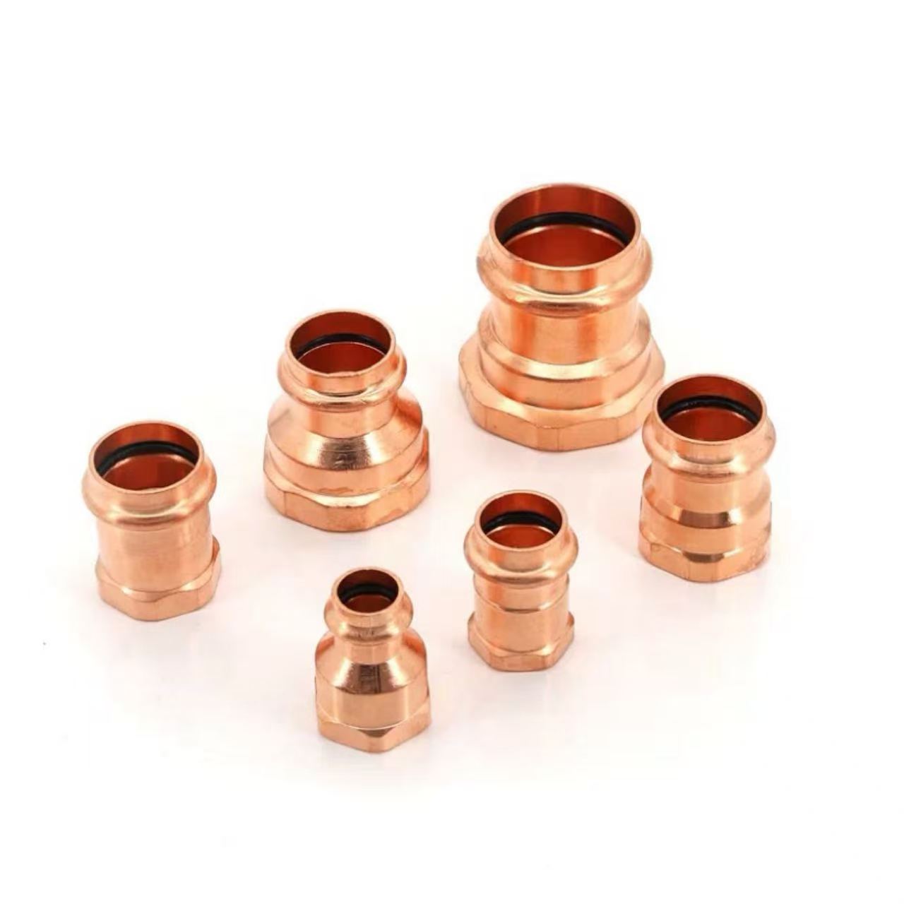 Double-Press Female Threaded Straight Adapter
