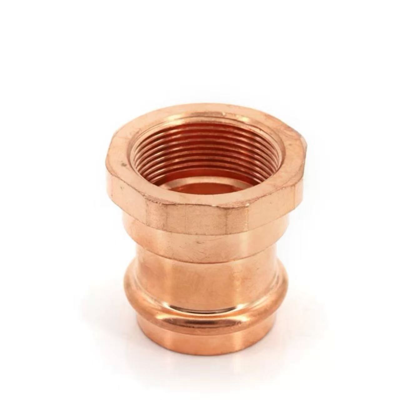 Double-Press Female Threaded Straight Adapter