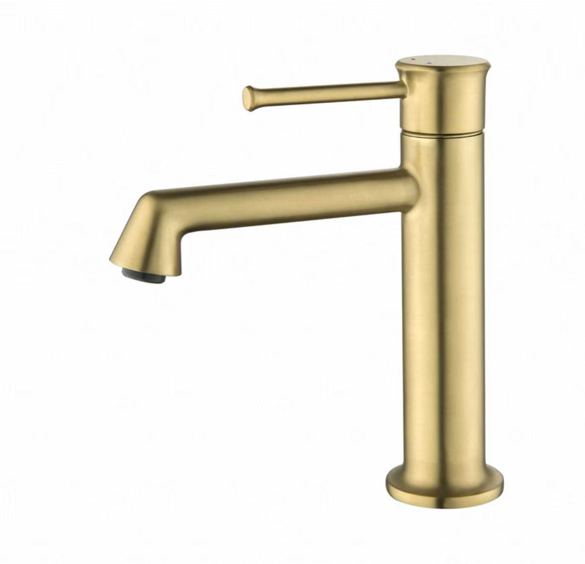 Mate Gold Cylindrical Single-Control Faucet