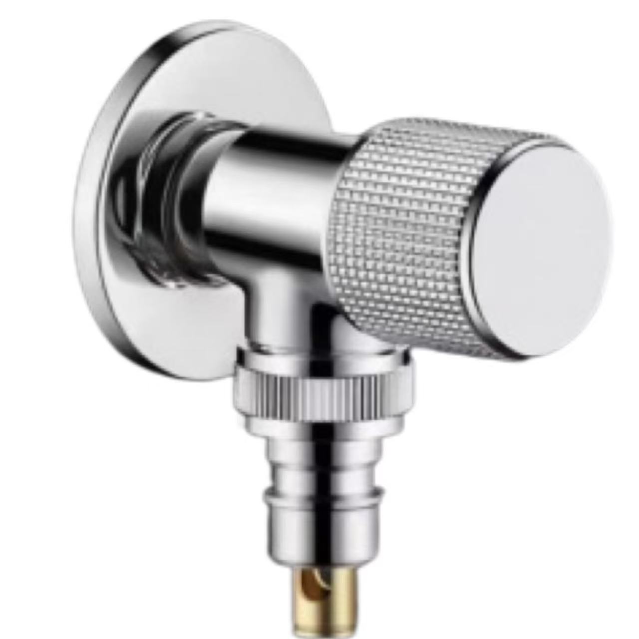 Galasi Chrome Knurled Knob Kuchapira Madzi Oyimitsa Vavu