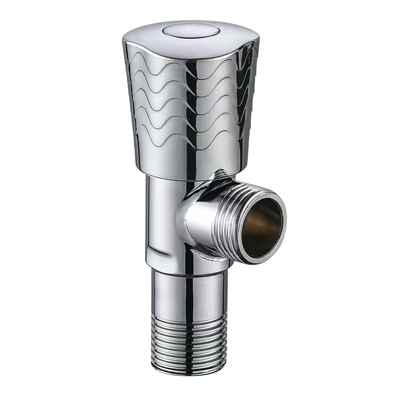 Galasi - Malizitsani Kuwala kwa Chrome Wave Pattern Angle Valve