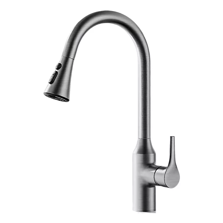 Kukoka Kunja Kuzungulira Kotentha Ndi Kuzizira Kwa Kitchen Faucet Kukoka Kunja Kuzungulira Kotentha Ndi Kuzizira Kwa Kitchen Faucet