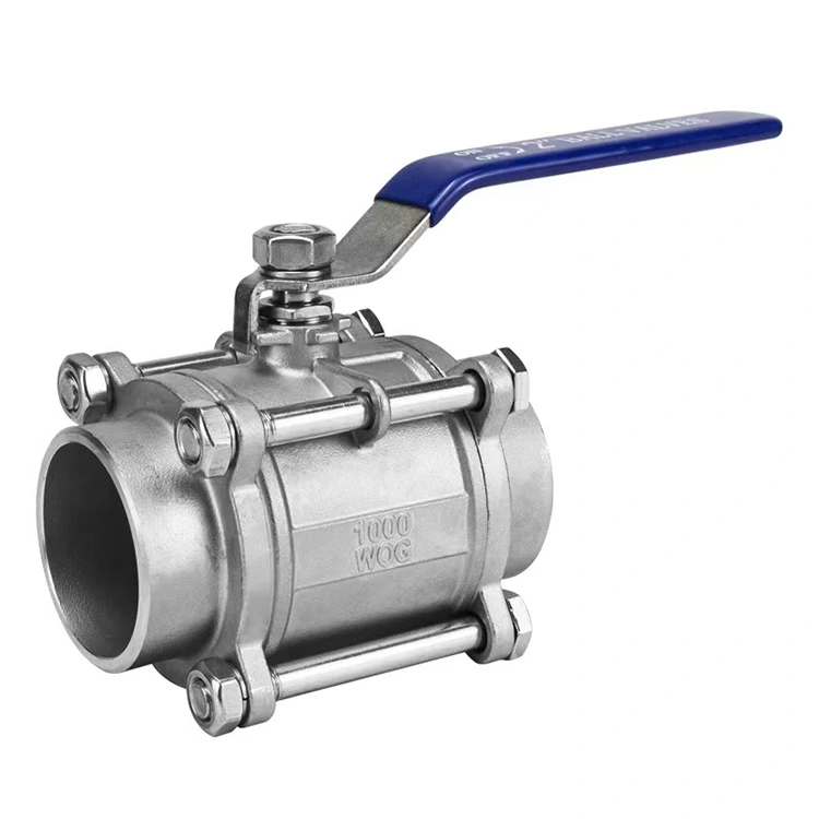 Ikani Mwamsanga Yokhazikika ya 3PC Butt-Weld Ball Valve