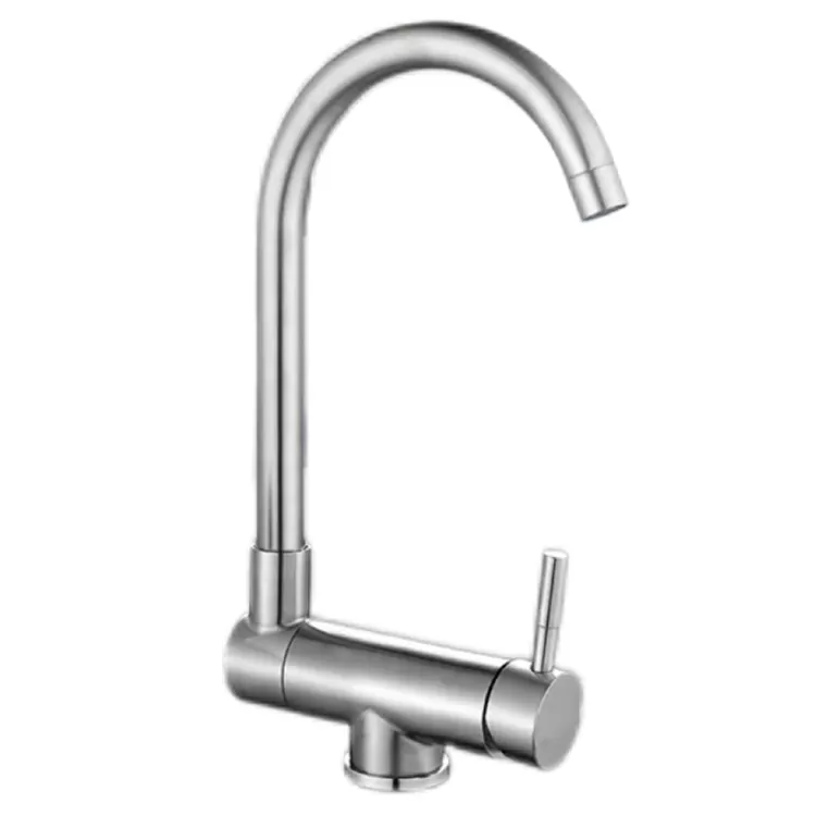 Yosinthasintha, Yopindika, Yapamwamba-Bend Khitchini Yotentha Komanso Yozizira Faucet