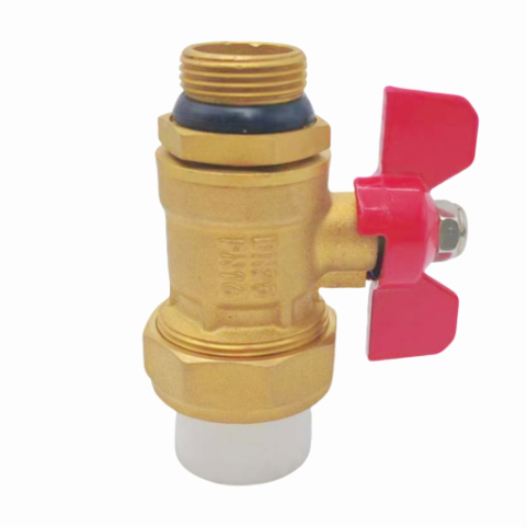 Vertical PPR25 Ball Valve yokhala ndi Male Thread
