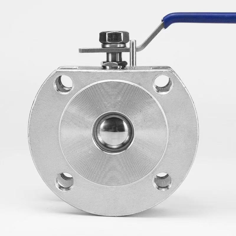 Wafer Type Ball Valve yokhala ndi Flange Ends